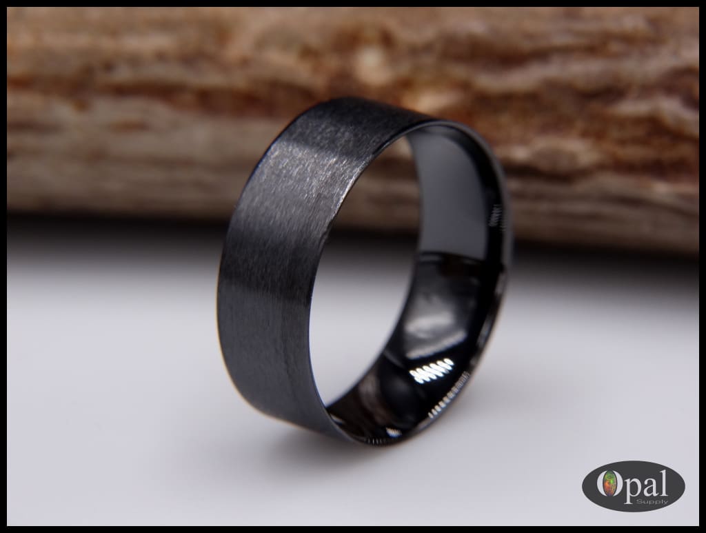 6 Sizes Blank Core Ring Electrooresis Black Stainless Steel - Temu